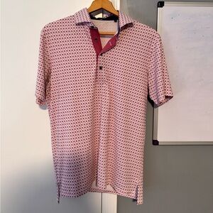 Greyson red Casual Button Down Shirt wolf pattern